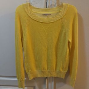 THE GAP Small Petite Yellow Longsleeve Sweater Size Small 💛